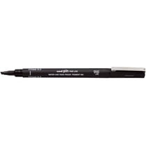 Lot de 12 feutres techniques pointe biseautée 1,00 mm - UNI-BALL PIN Chisel 3.0 - Noir