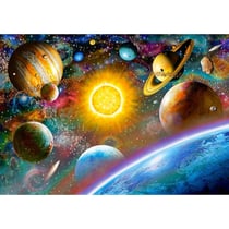 Puzzle les planetes et le systeme solaire 500 pieces - collection espace / univers - castorland