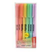 Etui De 6 Surligneurs High Liner Pastel - Kores