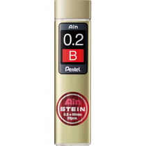 Mine de rechange pour porte-mine PENTEL - Lot de 10 étuis de 20 mines - 0,2 mm - B