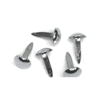 Attaches parisiennes Rond, 4+8 mm, boîte blister 75 pces, argent