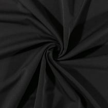Tissu Gabardine de viscose uni Noir