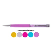 Stylo à bille - Encre bleue - Pointe moyenne - Avec cristaux strass - Couleurs assortis