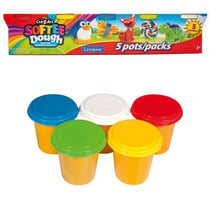 Coffret de 5 pâtes a modeler Softee : couleurs classiques
