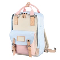 Sac à Dos Etudiant Ecole Cartable 38 * 28 * 15 cm Bleu Rose Ivoire YONIS