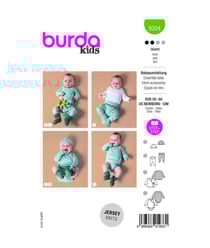 Patron Burda 9204 - Ensemble Bébé taille n°naissance-18 mois