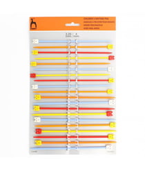 Lot de 10 paires d'aiguilles N° 3,25 et 4mm - Pony Multicolore