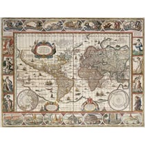 puzzle planisphere de 1650 2000 pieces - collection ancienne carte du monde - ravensburger - 166336