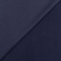 Tissu Molleton Sweat uni Bleu marine