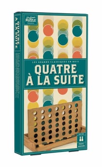 Quatre a la suite en bois - Professor Puzzle - Bleu