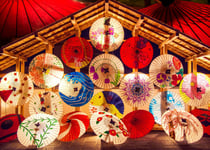 Puzzle 500 pièces - Japanese Umbrellas - Bluebird Puzzle