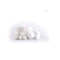 24 POMPONS LAINEUX Ø15 et Ø 30 MM NEIGE