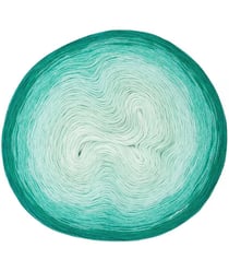 Pelote de coton CREATIVE COTTON DEGRADE LUCKY 8 - Rico Design 17 Vert Turquoise