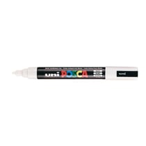 Lot de 12 Marqueurs pointe conique moyenne POSCA PC5M 1,8 - 2,5mm Blanc POSCA