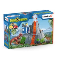 Coffret Expédition au grand volcan - SCHLEICH - Dinosaurs - Yuki, giganotosaure, ankylosaure