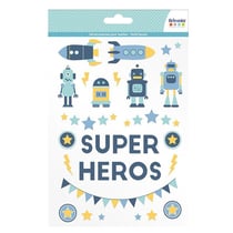 Transfert thermocollant pour textiles - A5 - Super Héros