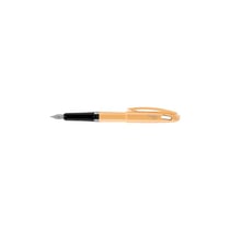 Stylo plume - Rechargeable - Pointe moyenne - Jaune pailleté - Pentel - TRF95
