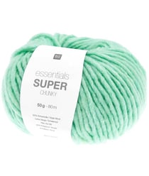 Laine à tricoter Essentials Super Chunky 50 gr - Rico Design 022 Vert Pastel