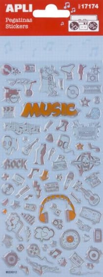 P.1F STICKERS MUSIQUE