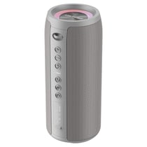 Enceinte Bluetooth Camouflage Avec Basses Puissantes Et Lumières Colorées Gris YONIS