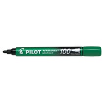 Marqueur Permanent SCA 100 pointe Ogive Fine / Moyenne Vert PILOT