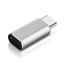 Adaptateur USB C mâle vers Lightning Femelle Charge et Synchronisation - Argenté