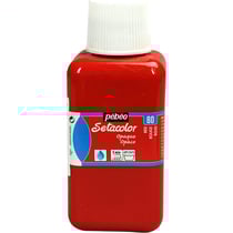 Pot de peinture pour tissu - Textile - Rouge - Pébéo - Setacolor - 250ml