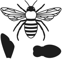 Matrice de découpe abeille 4,3x4,6 cm - Artemio