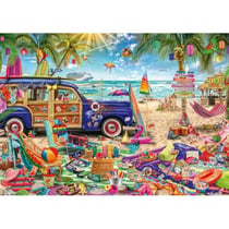 Puzzle 1000 pièces - Une Plage Haute en Couleur - Schmidt Spiele