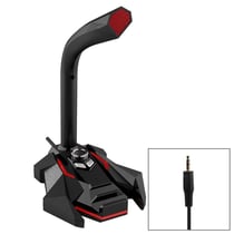Microphone Omnidirectionnel Rouge Pour PC Mac Gaming Chant et Conférence Rouge YONIS