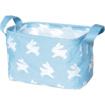 Petit panier de rangement BabyGlück Lapin, bleu clair