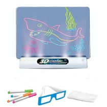Tablette Graphique Enfant Lumineuse 3D Pour Dessin Fluorescent et Graffiti YONIS