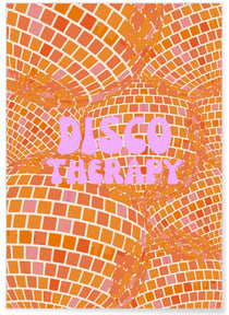 Affiche Disco Therapy 2 | A3 : 29,7x42cm