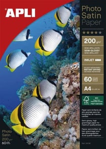 Apli 04136 - Papier photo satin A4 200g. - Photoquality Photo Satin Paper