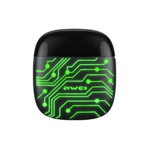 Ecouteurs Bluetooth Gaming Sans Fil Autonomie 35H Etanche IPX6 Effets Lumineux Vert YONIS