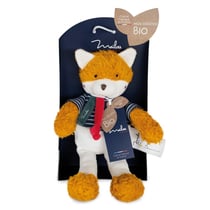 Peluche renard en coton bio 25 cm - Maïlou Tradition