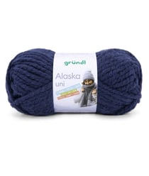 Pelote de laine à tricoter ALASKA - 100gr - Gründl Bleu (03)