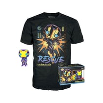Marvel Blacklight - Set POP! & Tee figurine et T-Shirt Rescue - Taille M
