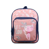 Sac à dos 31 cm avec poche Lili Lou Chat Rose – BAGTROTTER
