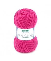 Pelote de Coton à tricoter KING COTTON - Grundl 07 Rose