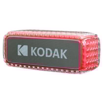 Kodak Enceinte Bluetooth - Étanche IPX6, Son Puissant 8W, Éclairage RGB, Autonomie 5h, Connexion Bluetooth V5.0 - Rouge