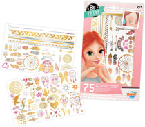 75 Tattoos lavables Métalliques - Buki France