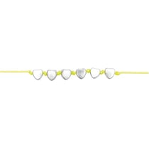 165 perles coeur 5 x 7 mm - argent