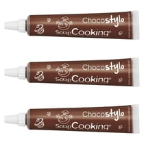 3 stylos chocolat