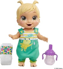 Baby Alive Bebe qui sautille grenouille cheveux blonds - Hasbro