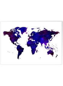 Poster Carte du monde 5 | A3 : 29,7x42cm