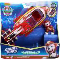 Paw Patrol Pat' Patrouille Aqua Pups - Voiture et Figurine Marcus