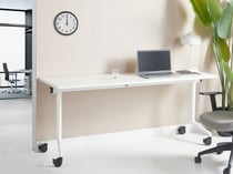 Bureau pliable Panneau de particules mélaminé (MFC) Blanc CAVI - Beliani