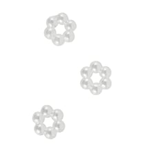 Fleur en perles acryliques, 10mm ø, 60 pièces