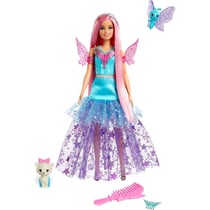 Barbie - A Touch Of Magic - Poupée Malibu avec cheveux longs colorés